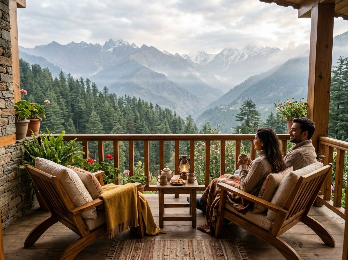Luxury Himalayan valley resort hotel accommodation
