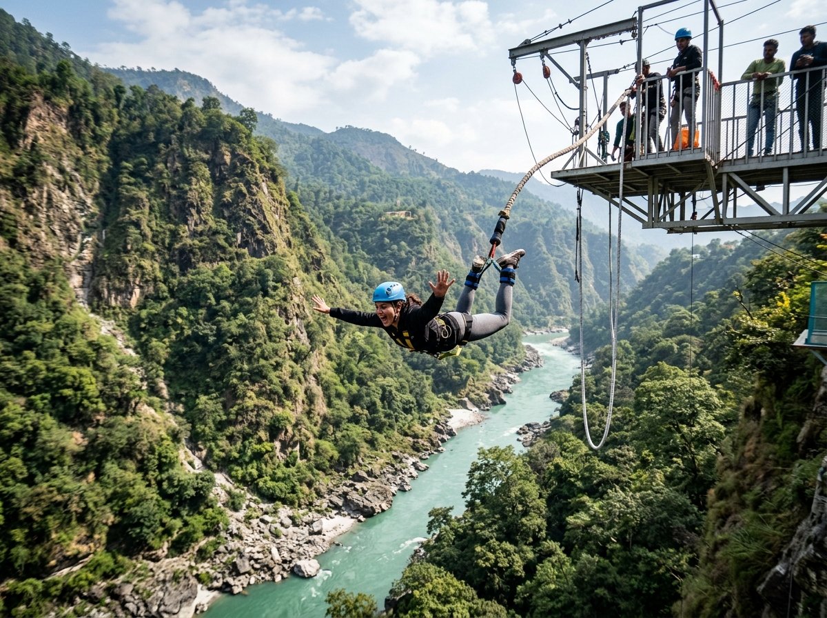 Bungee Jumping in Rishikesh Mohan Chatti gorge